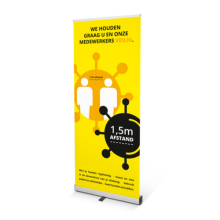 Houd afstand - Roll-up banner - Topgiving